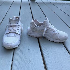 nike hurache all white
